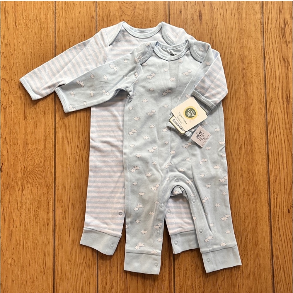 Little Me organic romper/sleepwear bundle